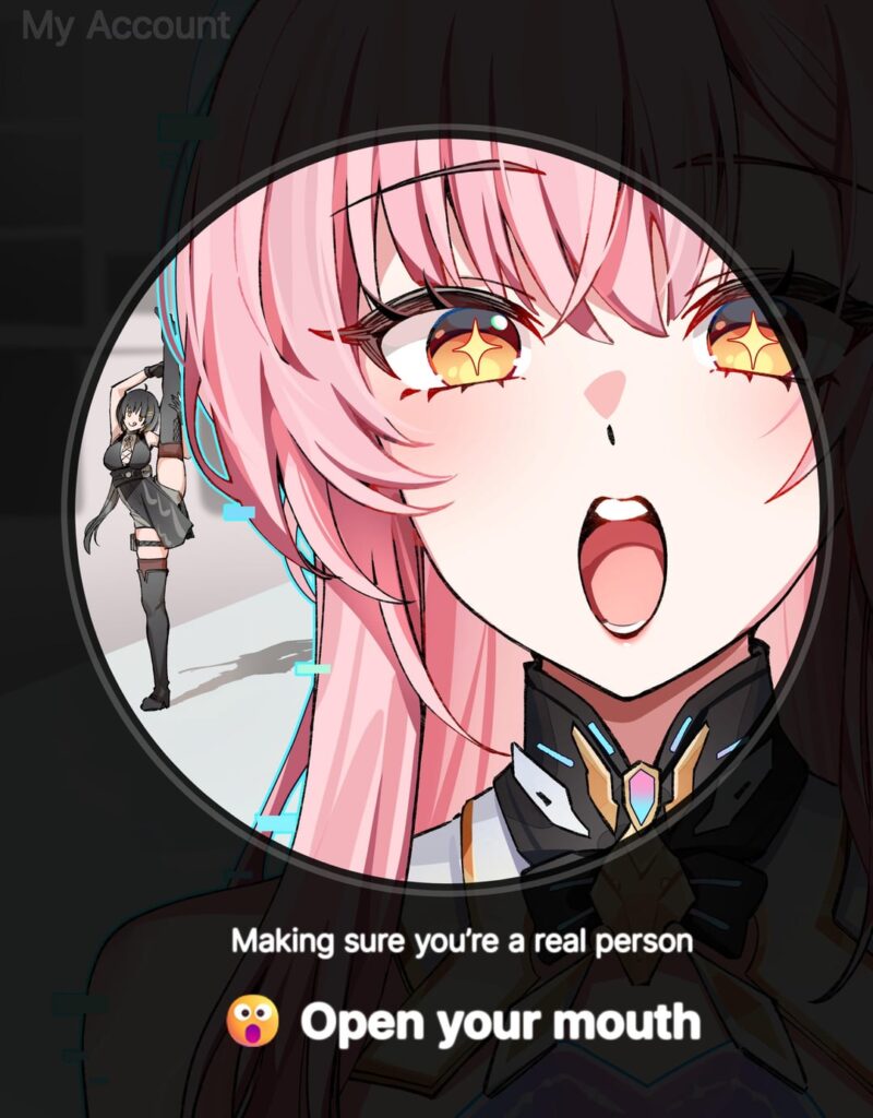 Discord の新人認証を行う Aemeath (ft. Rover) (@FoxyReine)