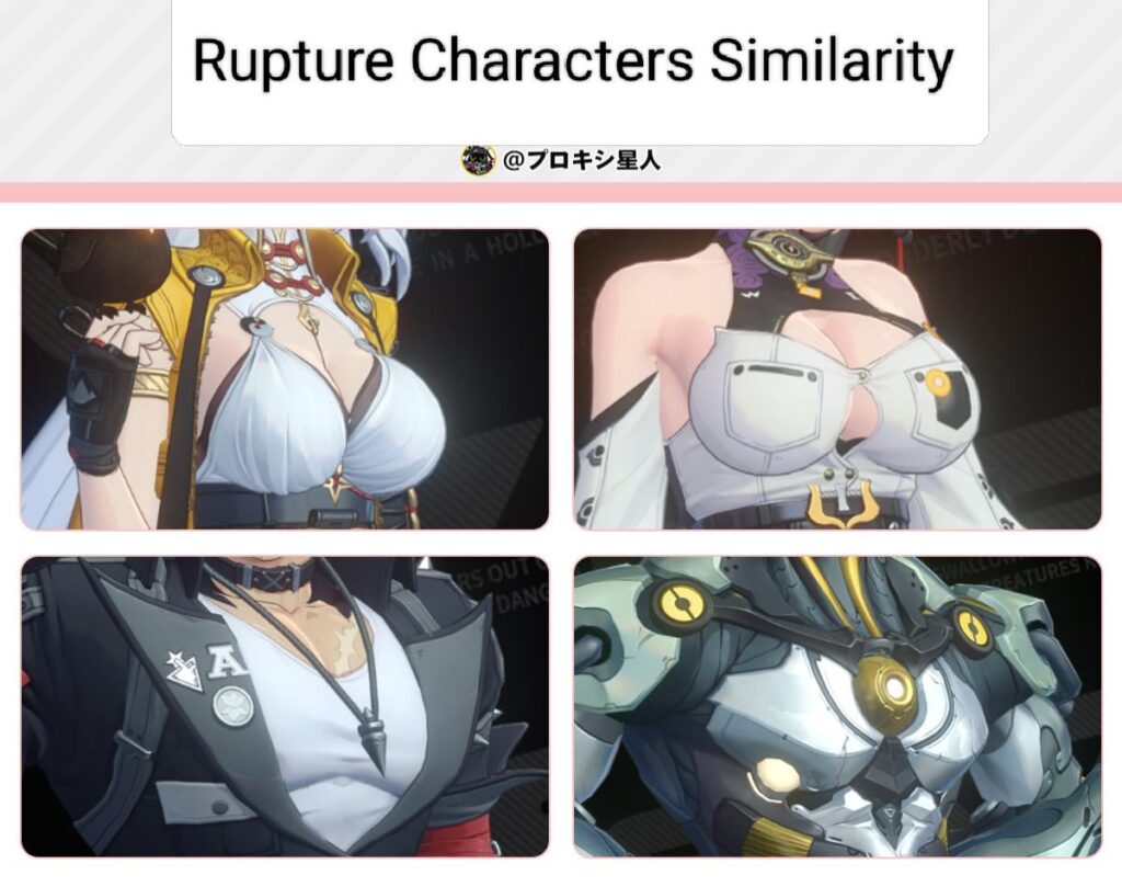 すべてのRuptureキャラクターは同じ特性を共有しています。