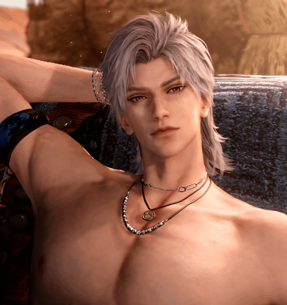 彼の胸の上で目覚めるのを想像してみてください