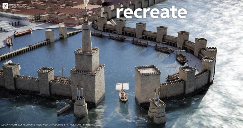 ローマ港の建設の始まり。