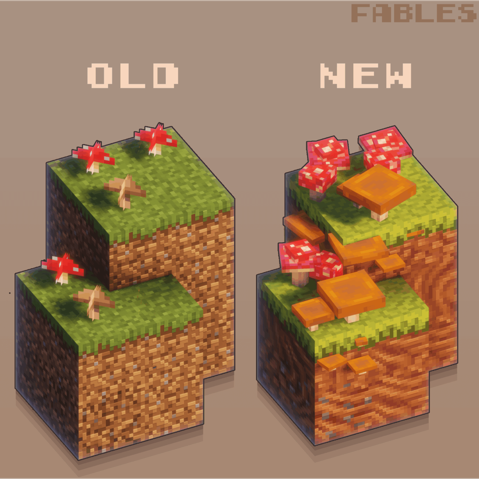 私のパック用にカスタムシュルームモデルをいくつか作りました