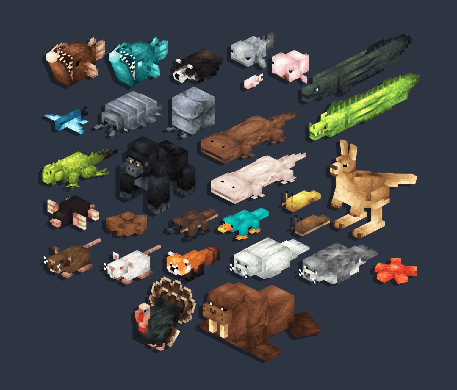 あなたが一番欲しい現実の動物モブはどれですか?