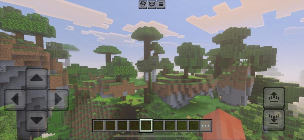 一連の小さな浮島