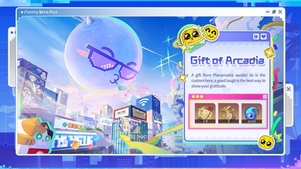 バージョン 4.0 では、Trailblazer は「ギフト オブ アルカディア」チェックイン イベントを通じて 10 プルを請求できます。