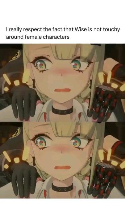 ワイズはみんなの前で彼女に触れたらどうなるかを知っていた
