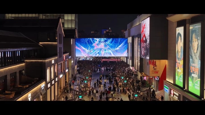 中国・杭州での「Flying Snowfluff」キャンペーン