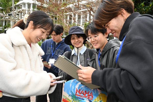 学生と担当、ゲームで交流 県内4企業 那覇で新たな就活イベント