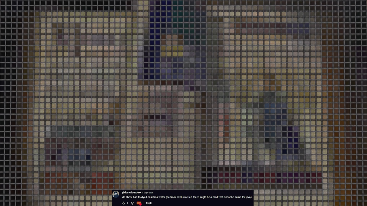 シュレック、でもそれはマインクラフトの染められた大釜の水です