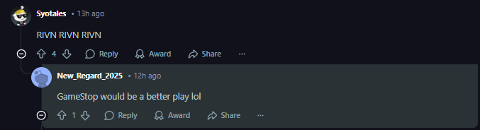 A comment on r/WallStreetBets subreddit. 