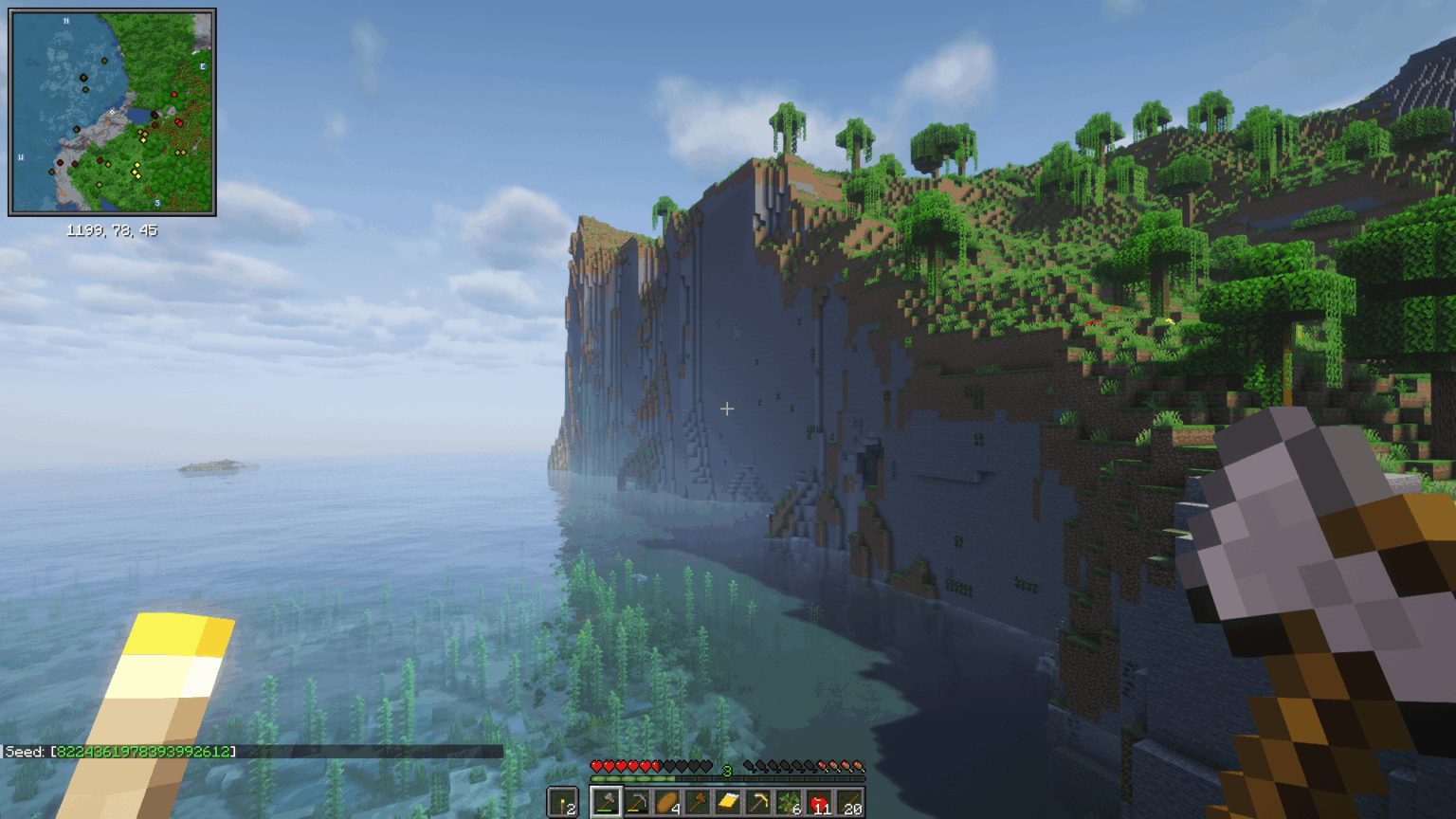 この種でほぼ完璧にカットされた山を見つけました