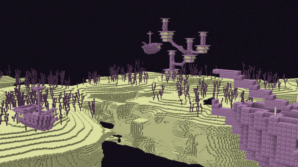 3 つのエンドシップが隣り合って