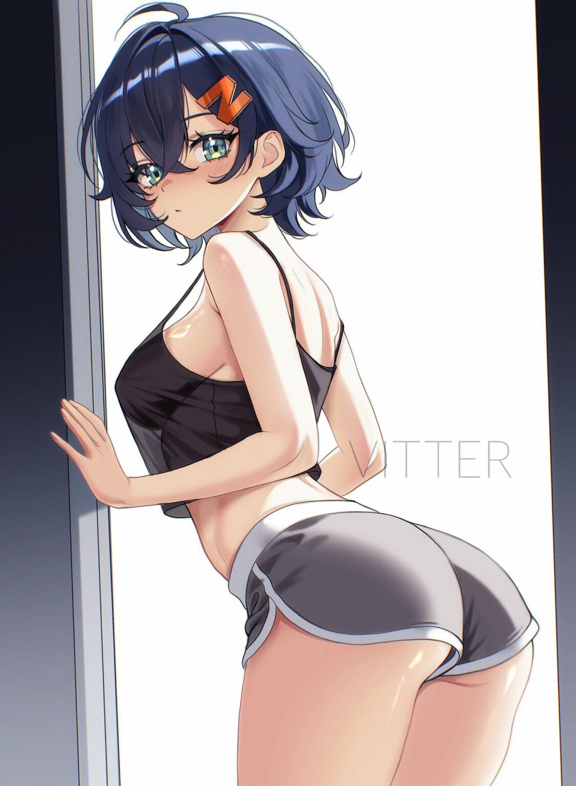自宅にいるベル (X の @vitter_sfw より)