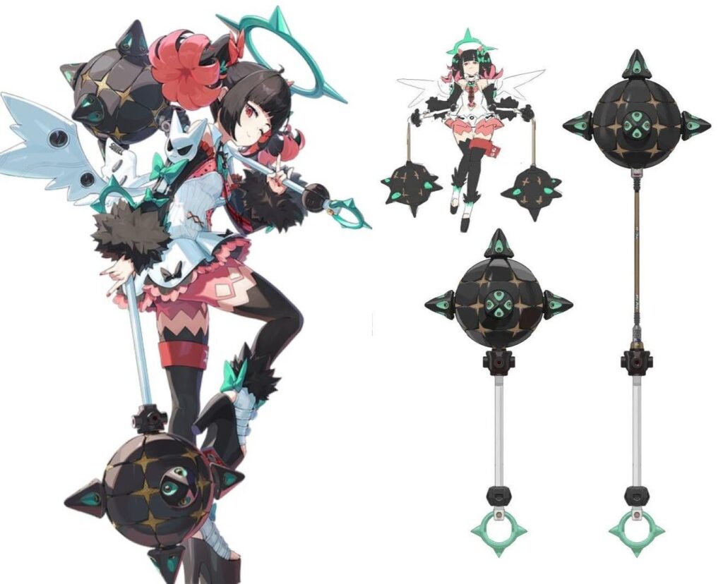 つまり、彼女の武器はフレイルに変化するメイスです