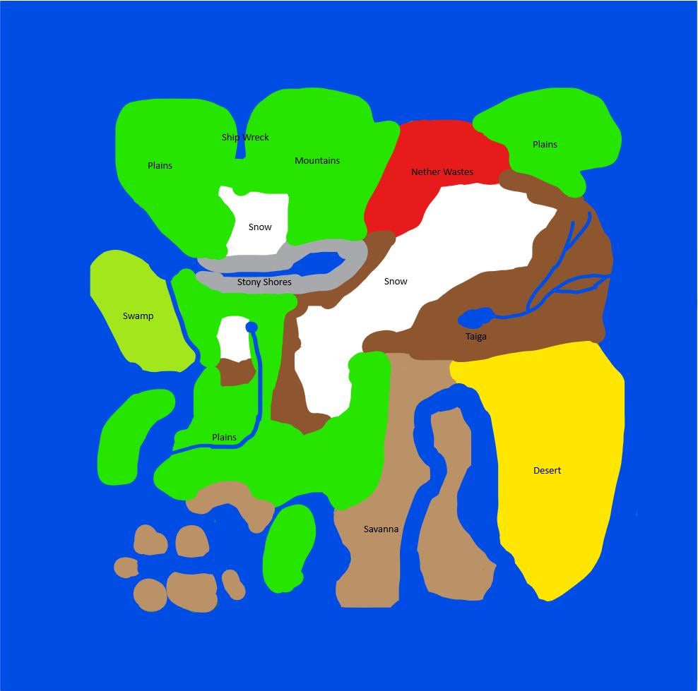 これが何のMinecraftシードかわかる人はいますか？