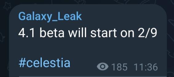 4.1 Celestia によるベータ開始日
