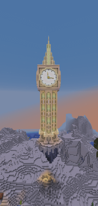 私のサバイバルワールドの砂漠の時計塔