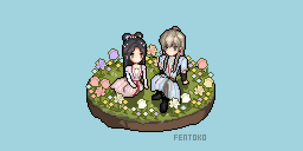 ブレードに花が咲くピクセルアニメーション！