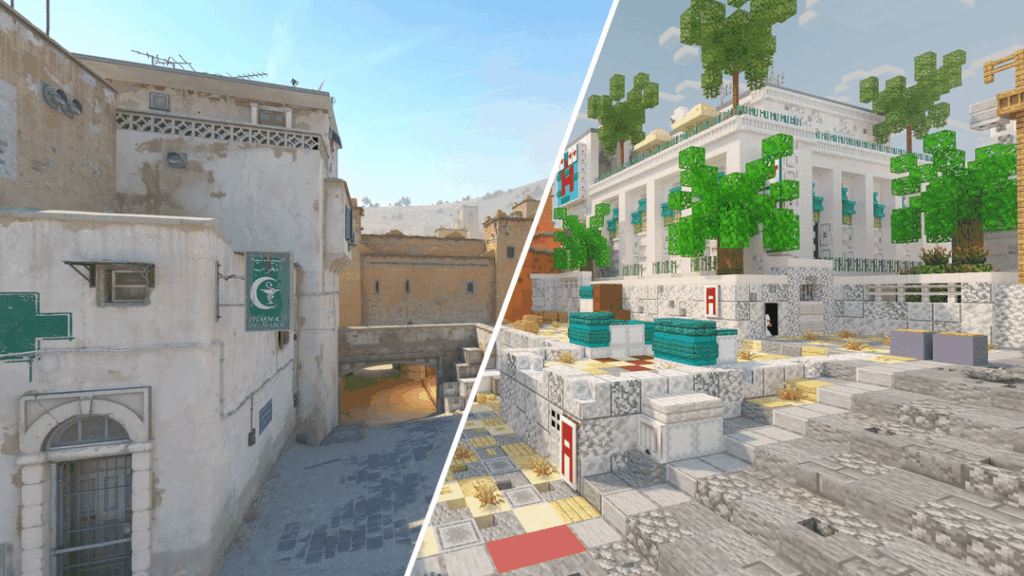 私たちは CS2 の Dust2 を Minecraft で作成し、それを CS2 に移植して戻しました (完全にプレイ可能です!)。
