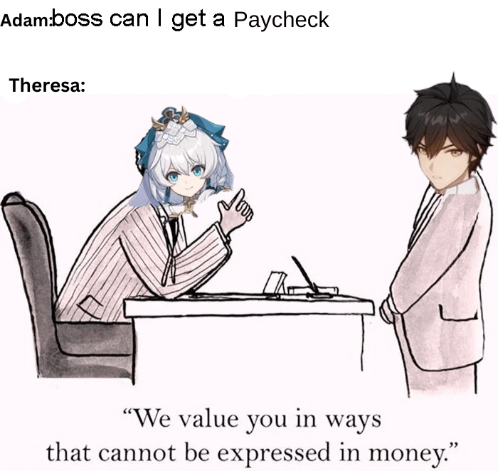 この時点で彼の給料を渡すだけです