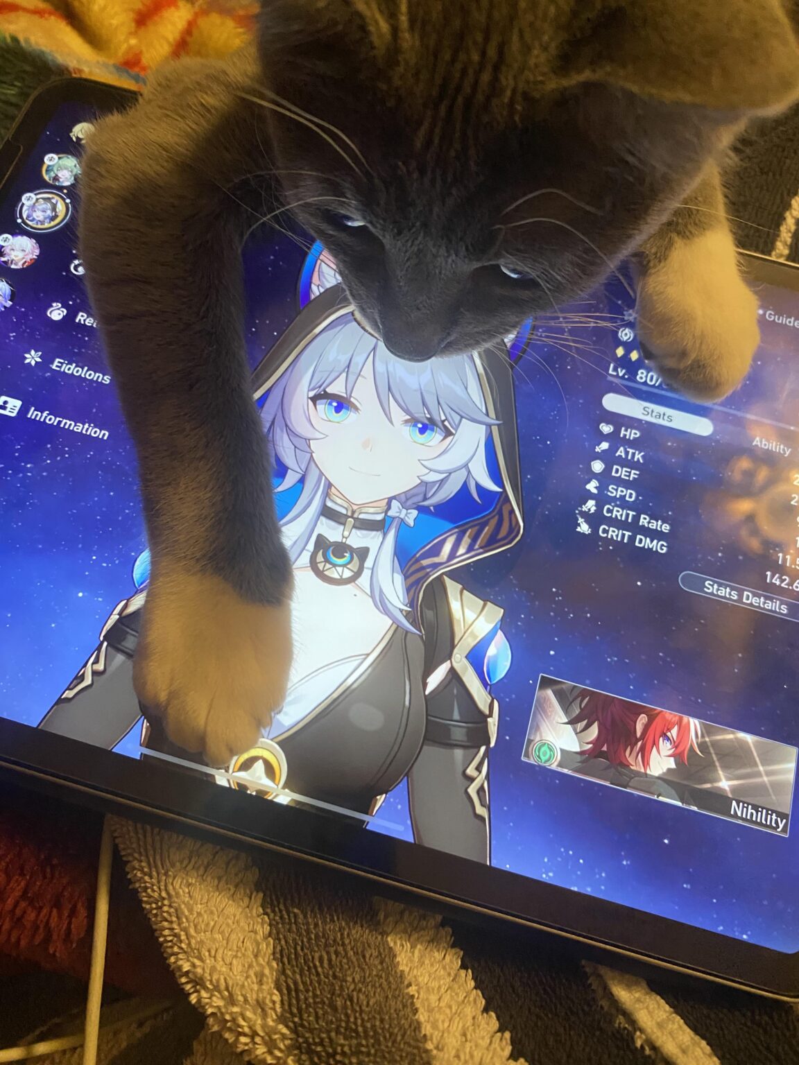 彼女は自分の目を信じられない