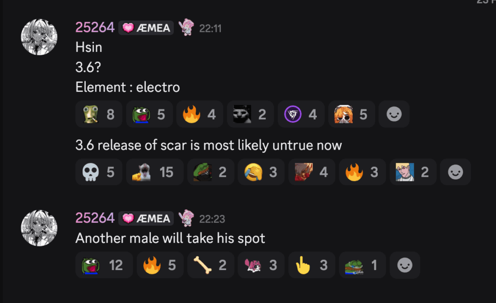 未来のキャラクターとスカーについて 25264(FS)経由