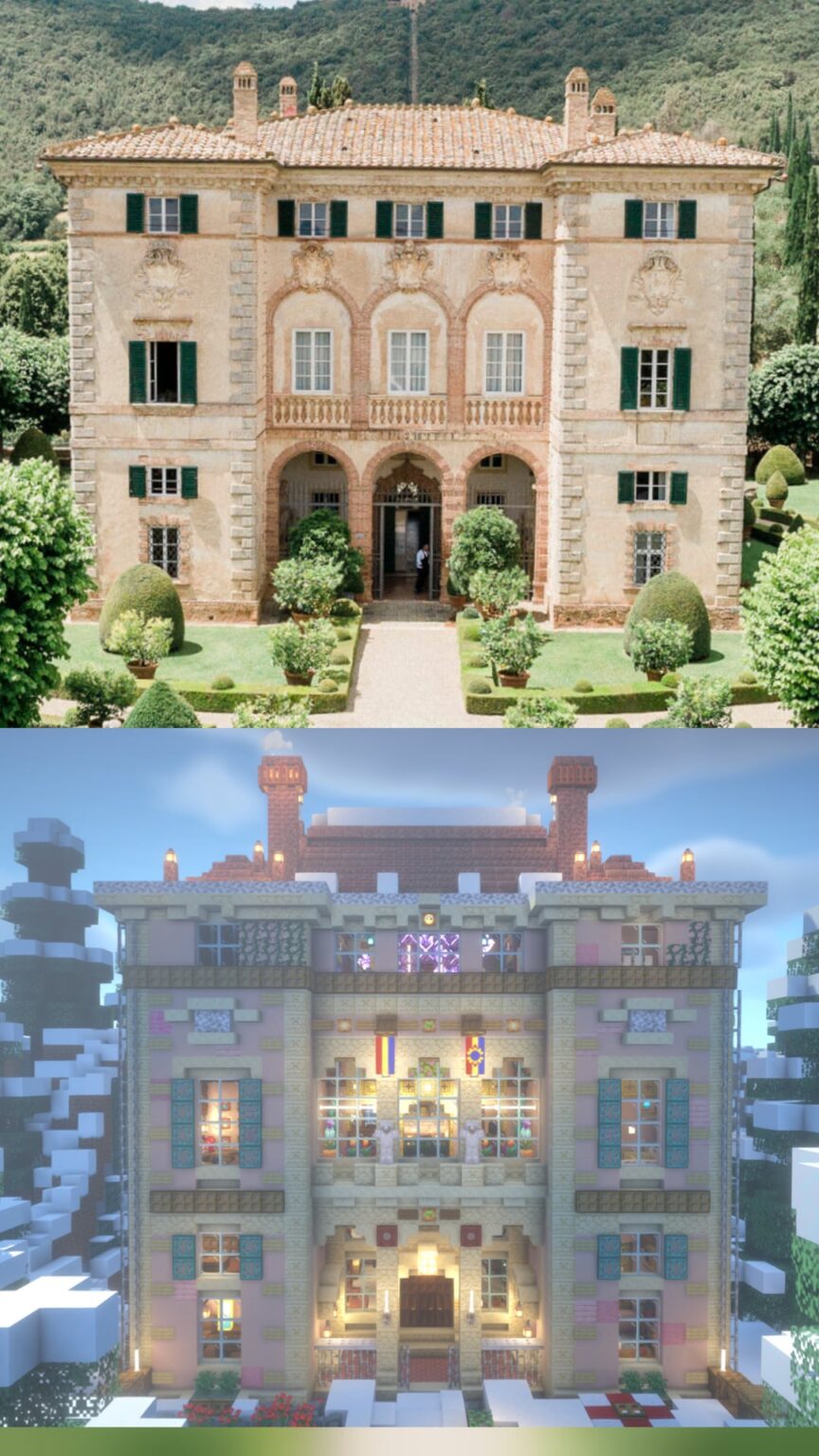 チェティナーレ別荘をイメージしたイタリアの別荘を建築