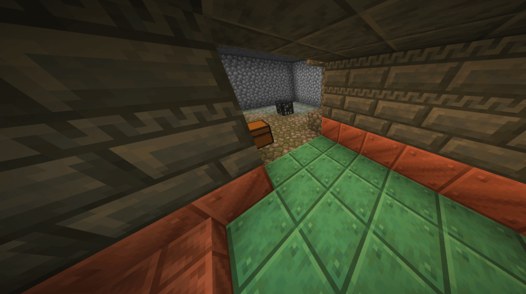 ジオードを通過するスポナーと廃坑の試験