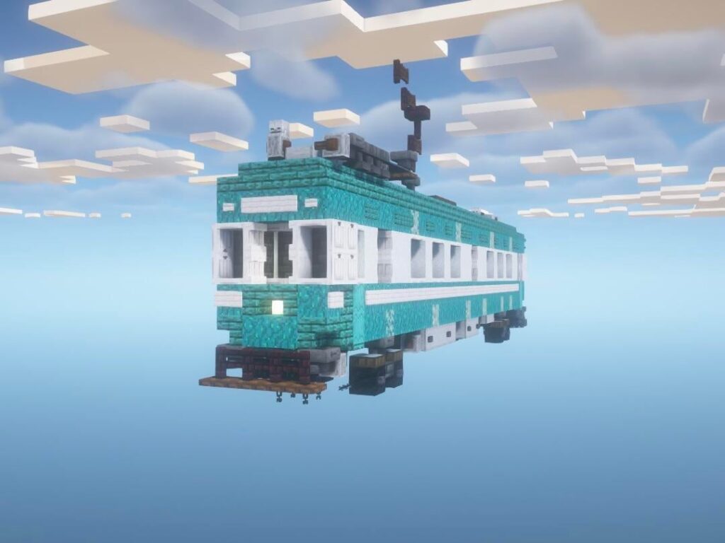 日本の江ノ電をベースにした電車