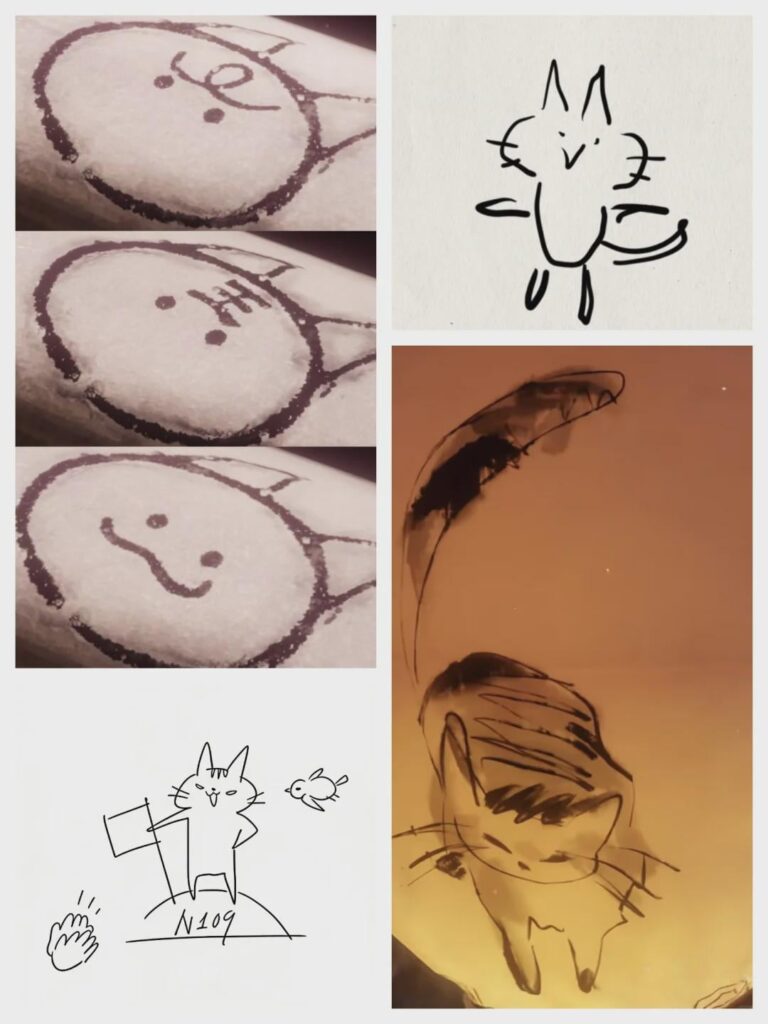 サイラスの子猫のスケッチがどんどん増えています😹