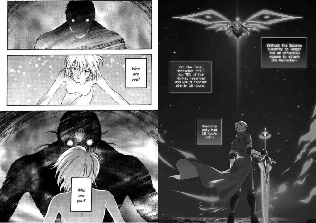 天使と支配者。宇宙間の比較 天使と支配者。宇宙間の比較