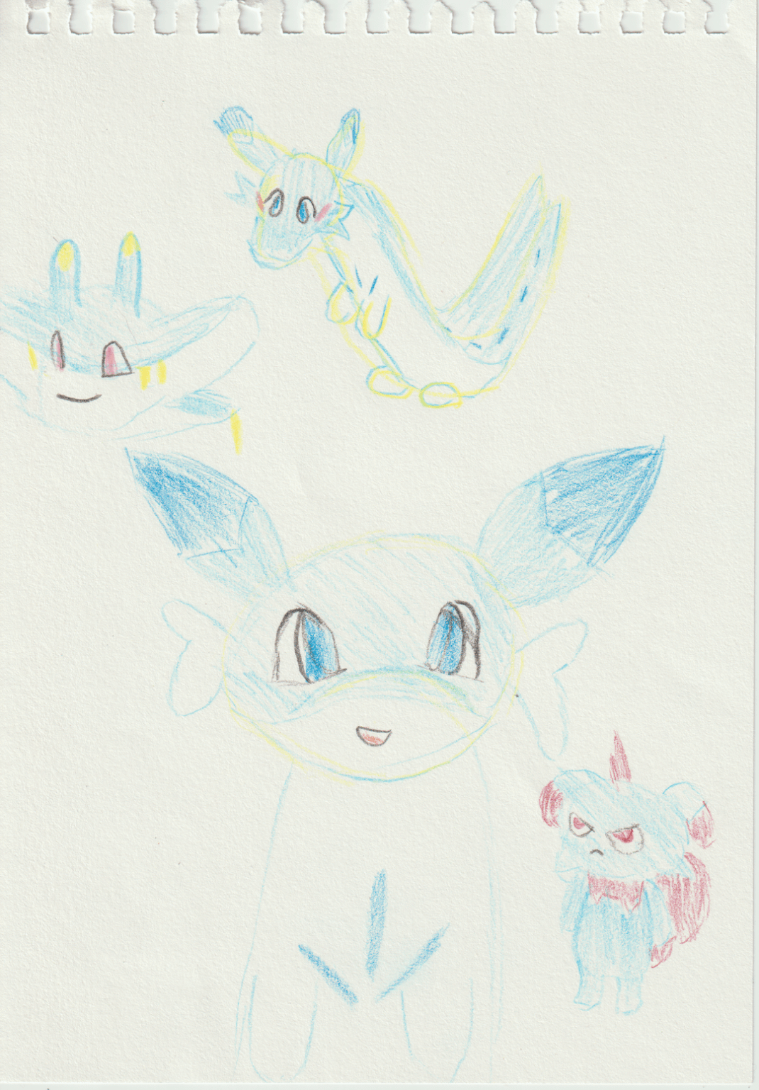 今日はブルーパルとスターティングパルを描きました