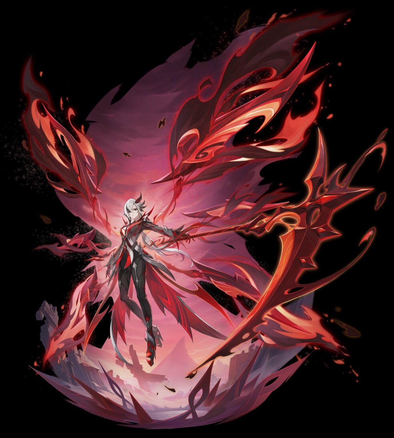 アルレッキーノが非常に強力ではるかに危険なレリルとドットーレではなく、弱いモンスターの束に対してのみ第二形態を使用するのは少し奇妙です。特に、彼らが彼女の友人の一人であるコロンビーナを攻撃しようとしたとき。