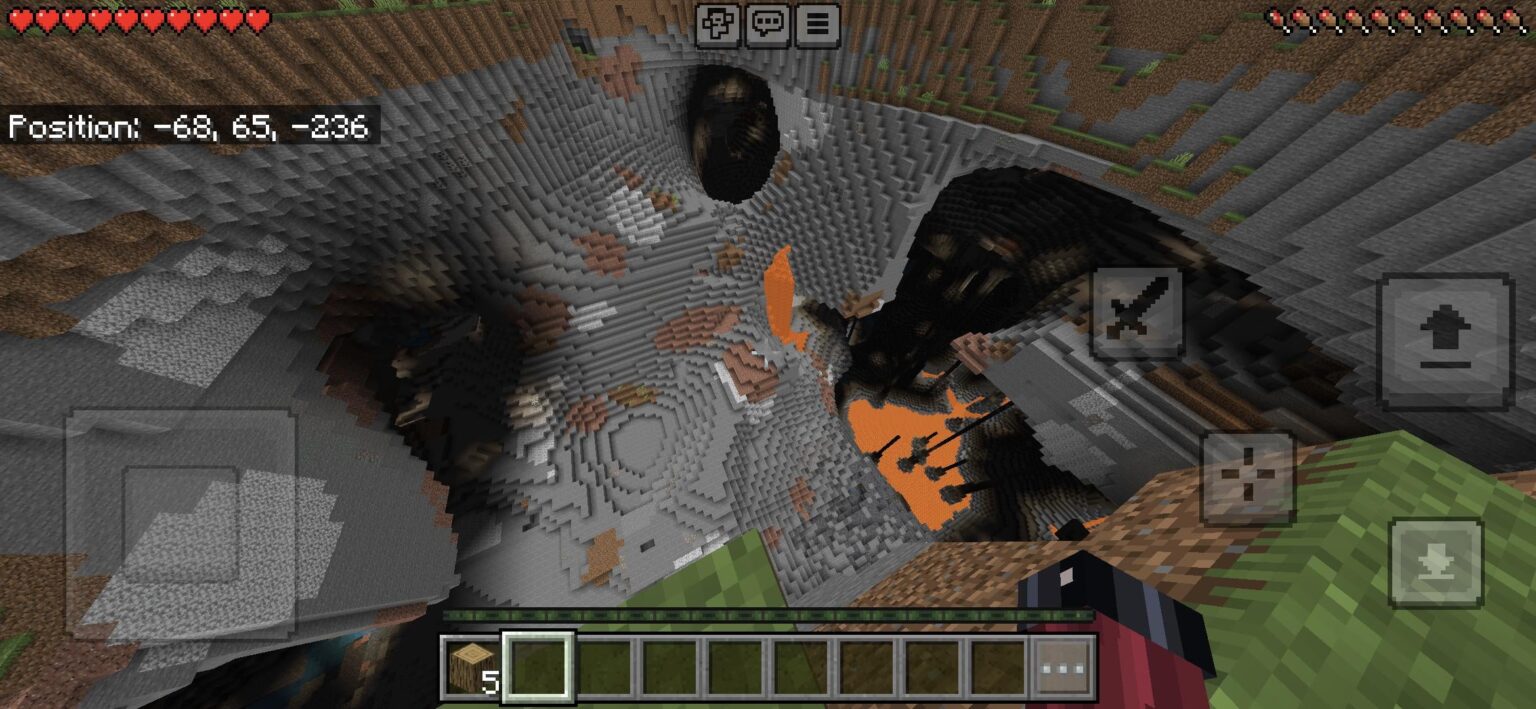 聖なる！スポーン近くに巨大な洞窟が！