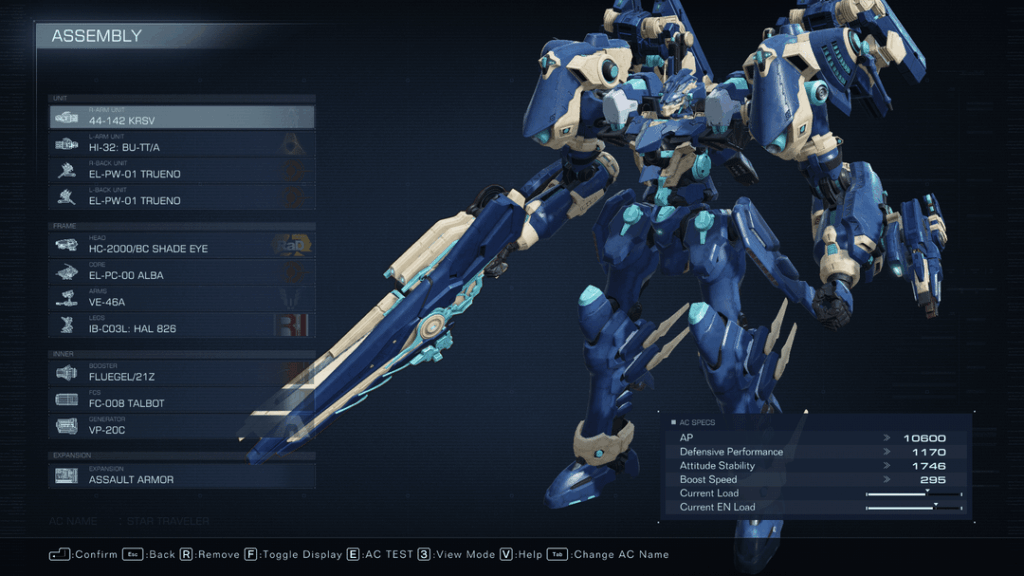 アーマード・コア6でVitaのスタートラベラーを作りました