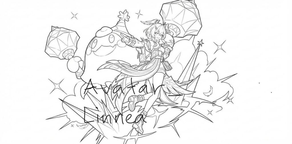 HoyoMusicLeak経由のLinneaスプラッシュアートスケッチ