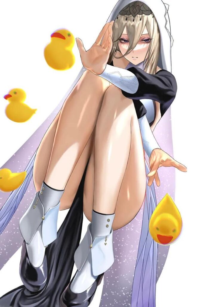 アポニアはゴム製のアヒルをあなたに投げます