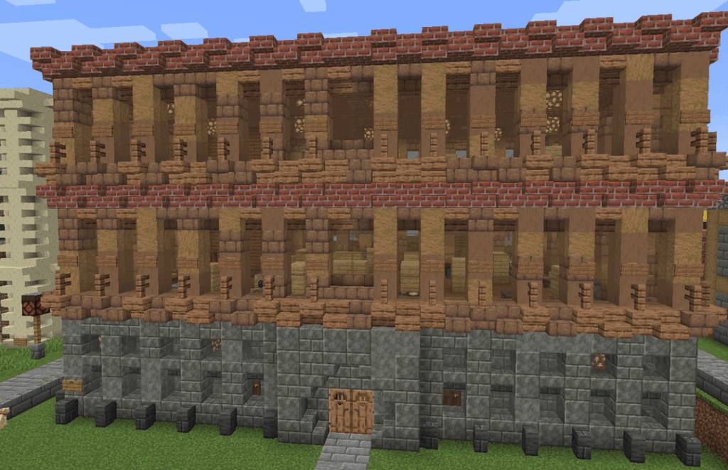 この建物を再現しようとしました :D