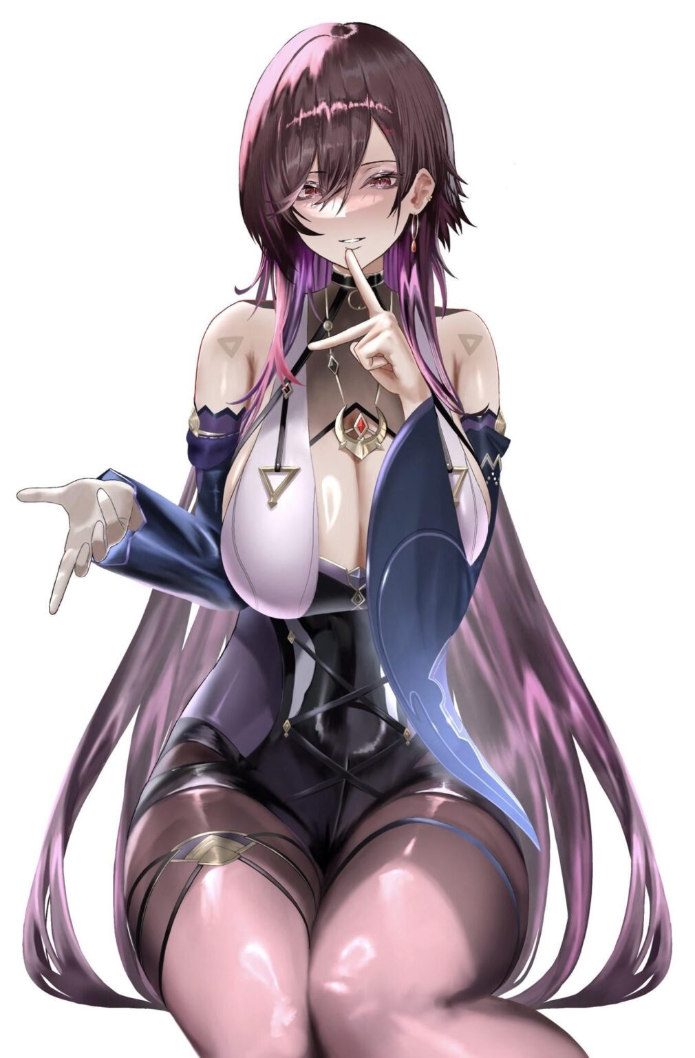 ママアジタは、疲れた頭を膝の上に置いてほしいと思っています