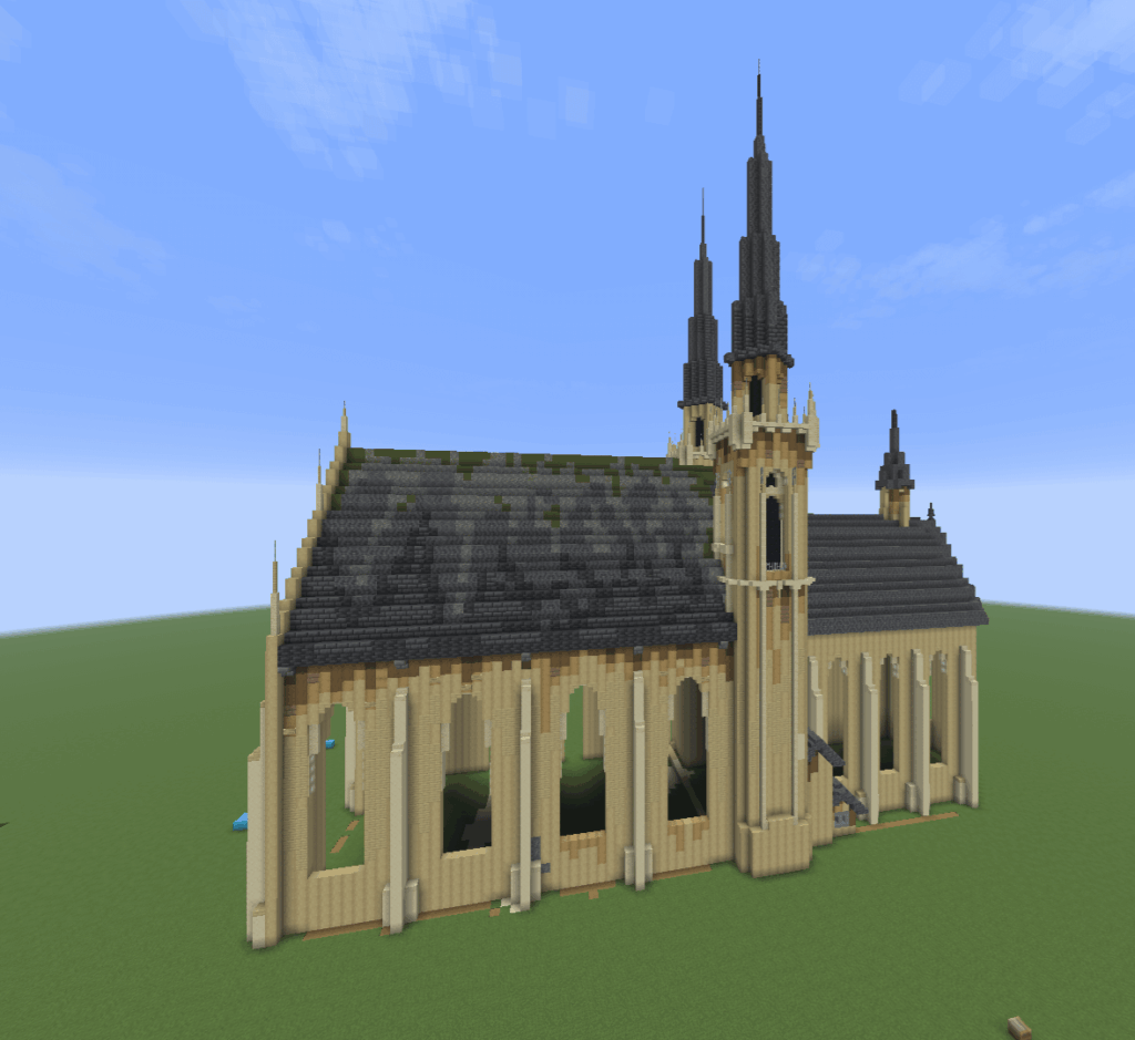 大聖堂の建物が建設中です