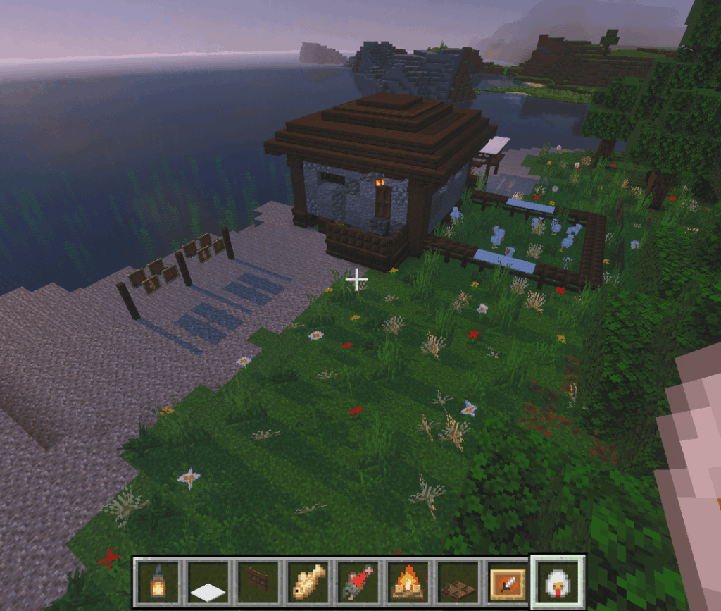 今日建てた小さな海辺の家