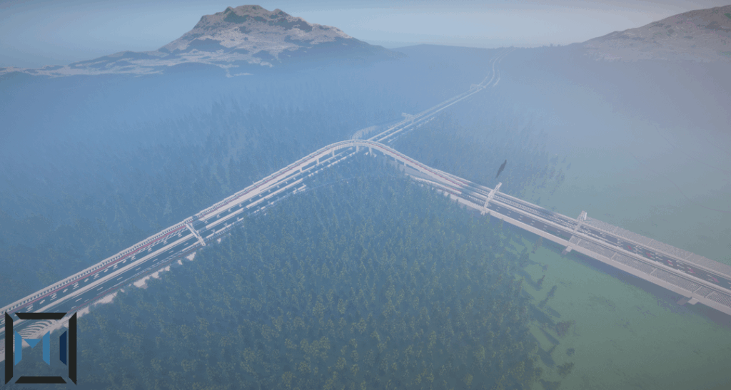 私の高速道路と北西インターチェンジ