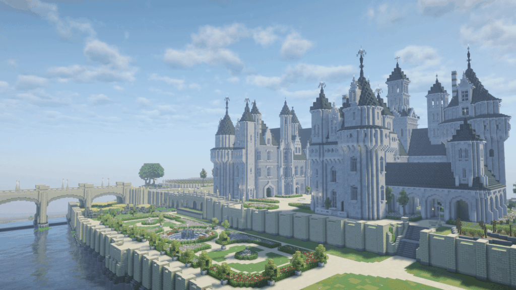 ユッセ城をもとにコンペ用に建てた城