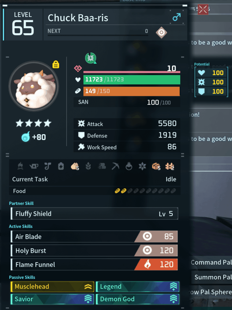 チャック・バーリスには攻撃ステータスがありません。敵は敬意を表してHPを下げるだけです。 Chuck Baa-ris が近くにある場合、アルファ ボスは出現しません。別のサーバーに転送されます。