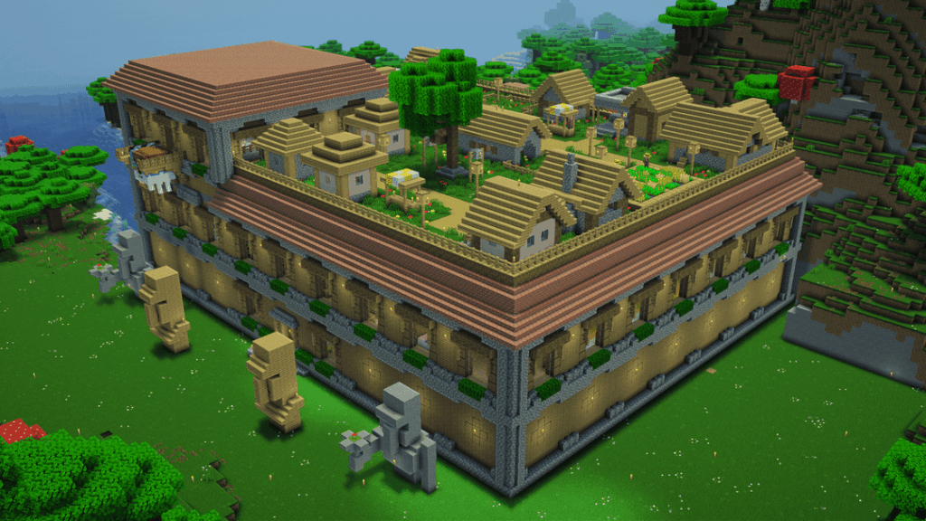 森の邸宅を村人の邸宅に (+屋上村)