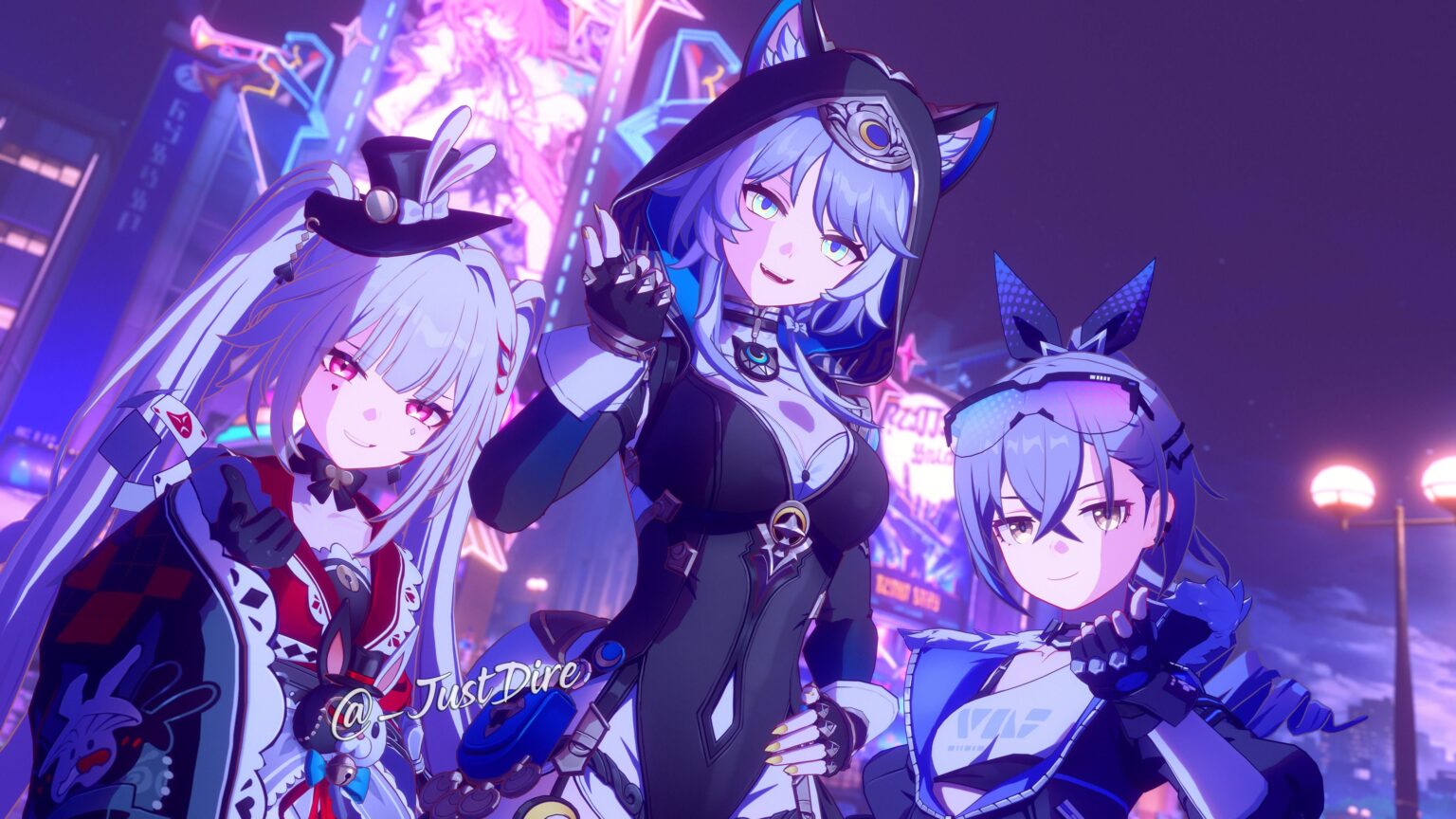 ウサギ、ネコ、オオカミ (by Dire/@_JustDire)