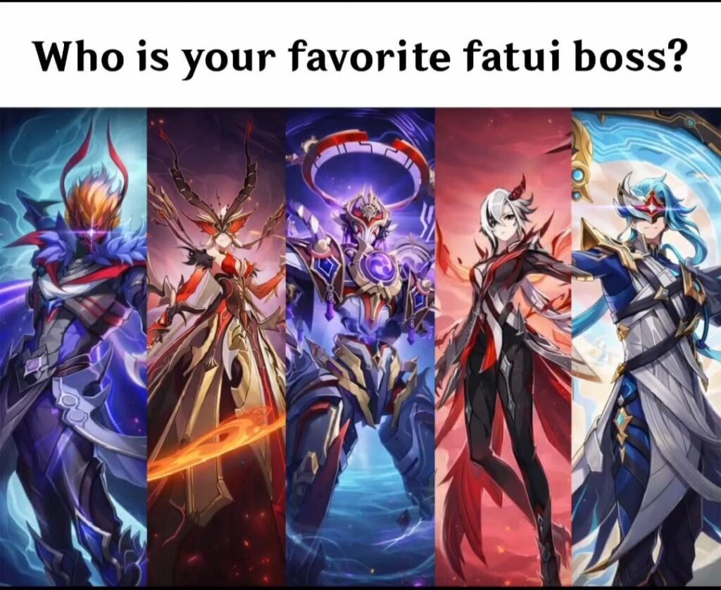 あなたのお気に入りのファトゥイ上司は誰ですか??