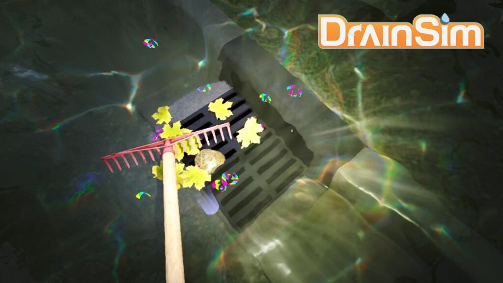 町じゅうの水をすべて排水するゲーム｜DrainSim