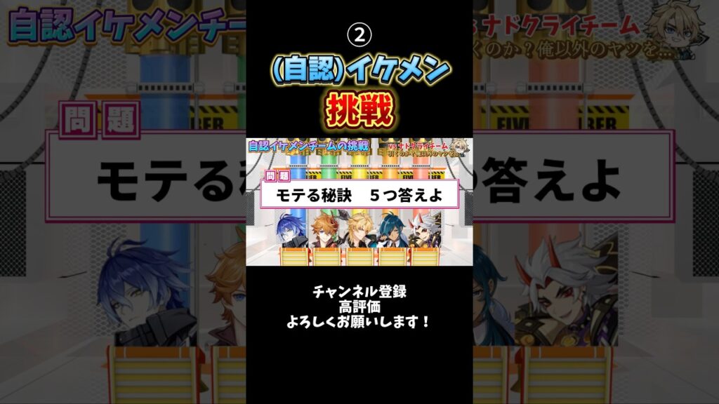 【原神】（自認）イケメンチームでネプリーグに挑戦