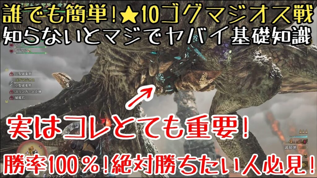 【モンハンワイルズ】★10 ゴグマジオス戦ソロ 属性ヘビィ徹底解説【ゆっくり実況】