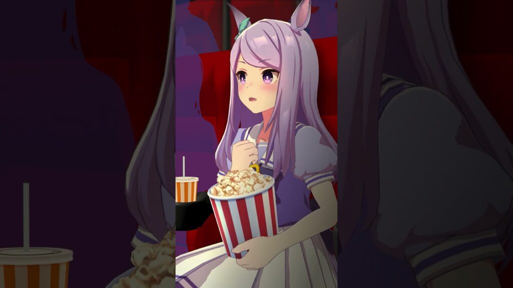 マックイーンが映画鑑賞してるぞ #shorts #ウマ娘